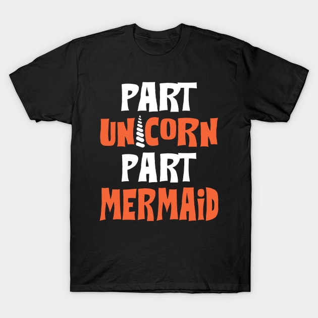 Unicorn Mermaid T-Shirt by KsuAnn